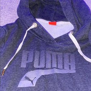 Dark gray puma hoodie